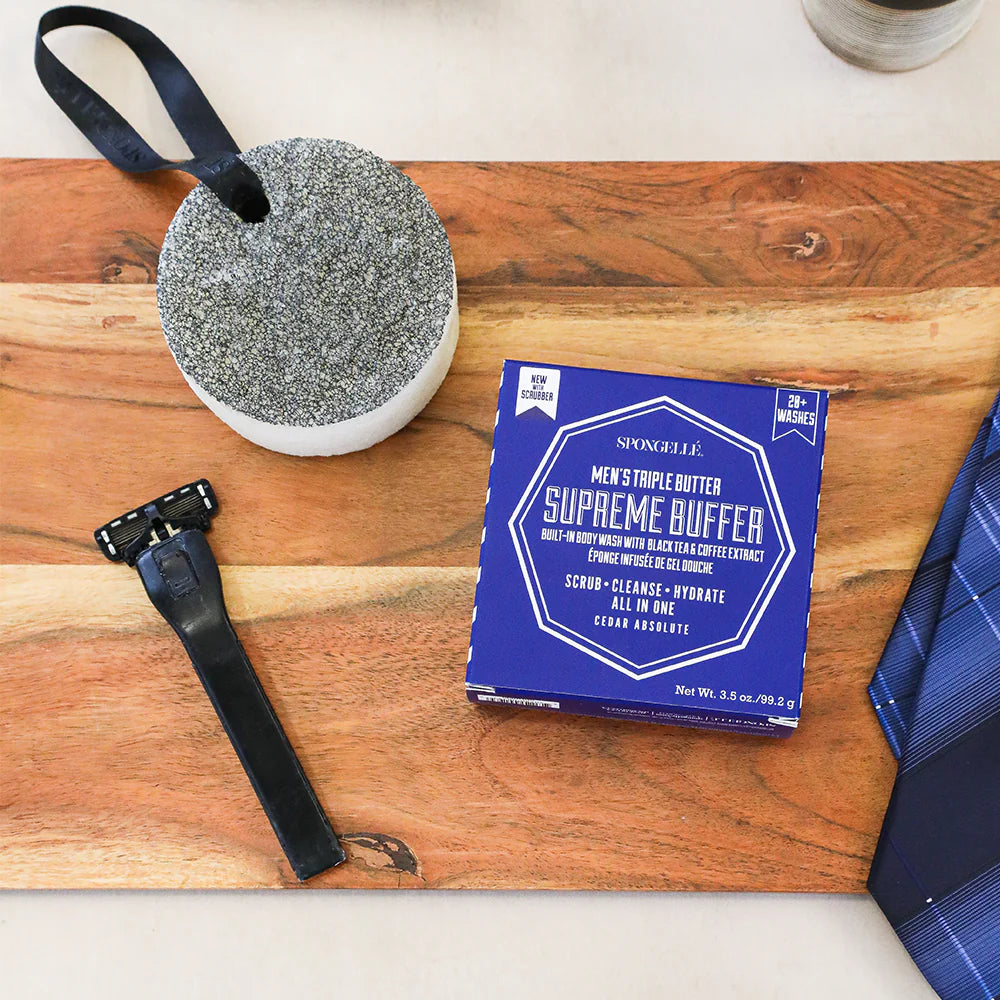 Spongelle Men's Supreme Buffer with Built-In Body Wash
