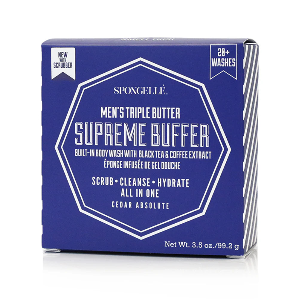 Spongelle Men's Supreme Buffer with Built-In Body Wash
