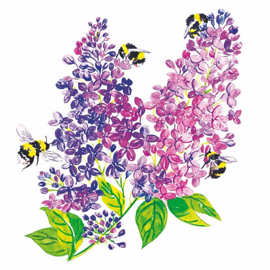 Spring Beverage Napkins 2025 - All Abuzz - Beverage Napkins