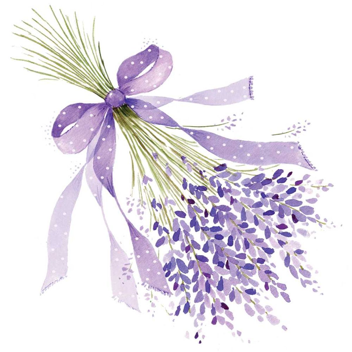 Spring Beverage Napkins 2025 - Lavender - Beverage Napkins