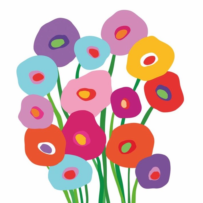 Spring Beverage Napkins 2025 - Super Bouquet - Beverage Napkins