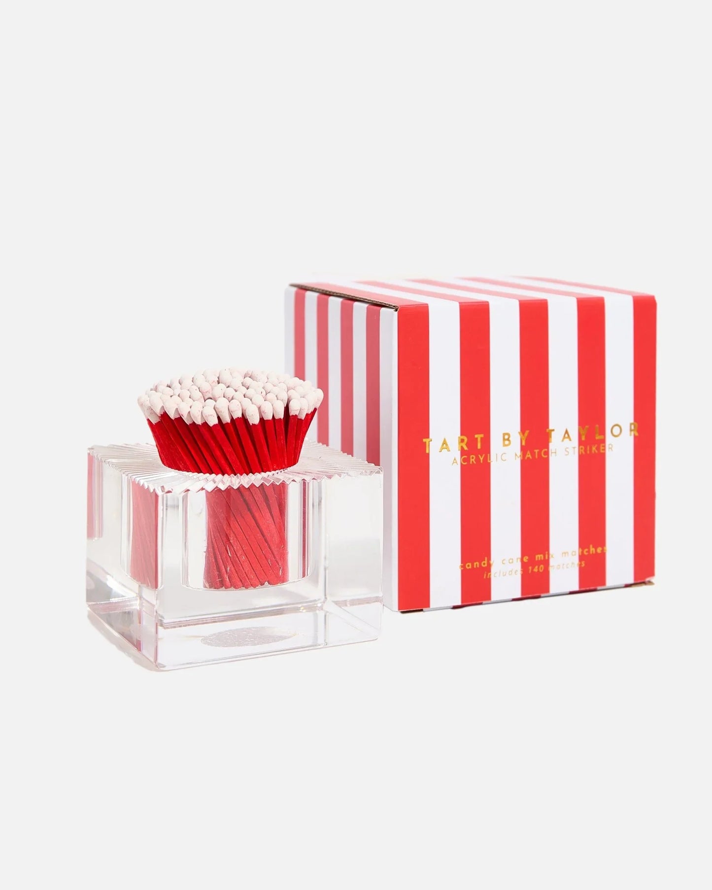 Square Acrylic Match Striker - Candy Cane - Match Striker