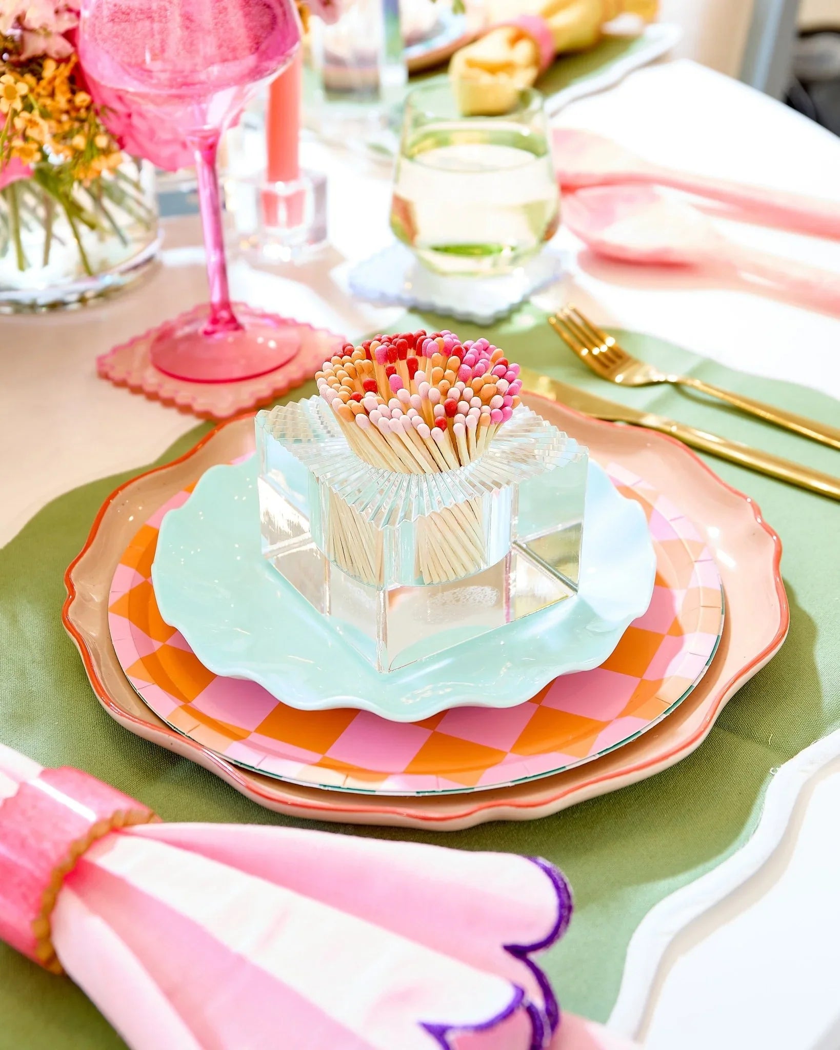 Square Acrylic Match Striker - Sunset - Match Striker