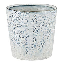 Stone Blue Textured Pot - Home Decor