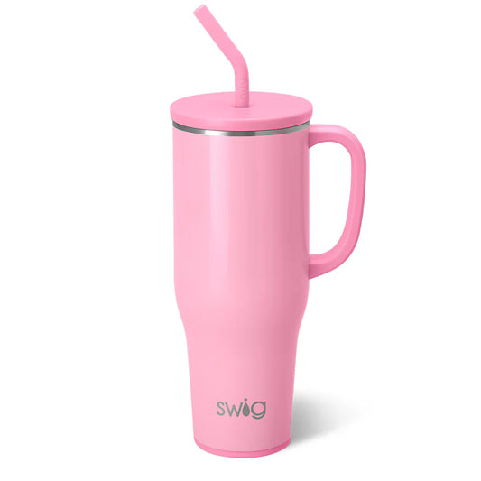 Swig Life 40 ounce Mega Mug- Shimmer Bubblegum - Drinkware
