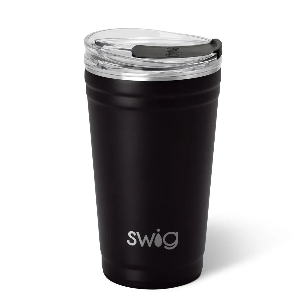 Swig Life Game Day 24 ounce Insulated Party Cup - Black