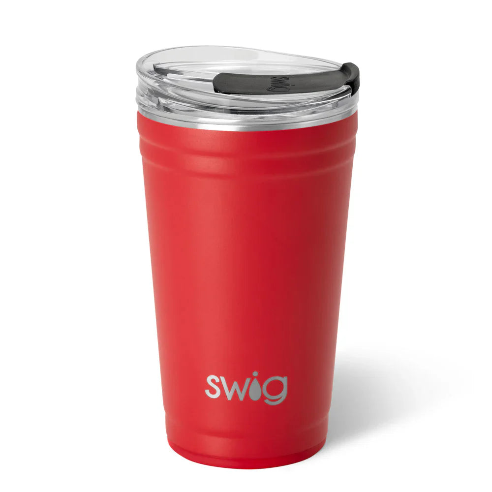 Swig Life Game Day 24 ounce Insulated Party Cup - Red