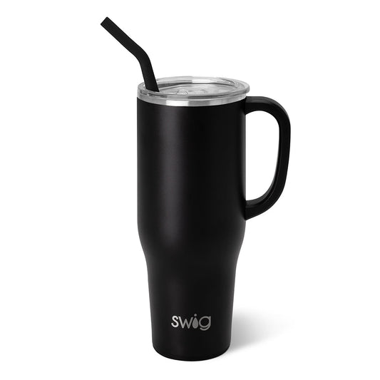 Swig Life Matte Black Mega Mug - 40 oz Mega Mug - Drinkware