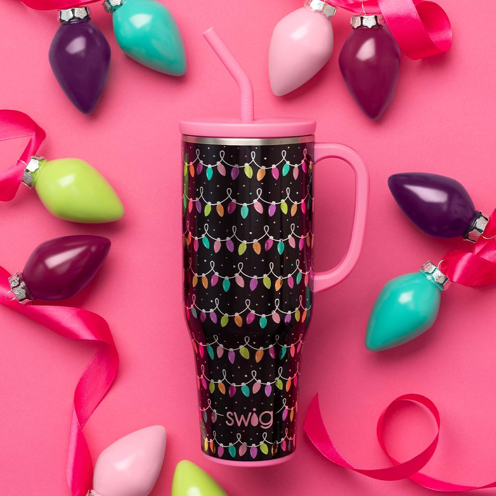 Swig Life Tacky Lights Mega Mug 40 oz - Drinkware