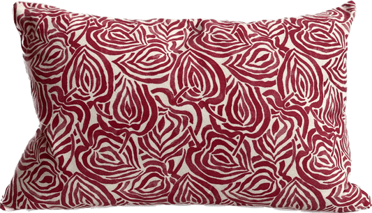 Swirl Pink Lumbar Pillow - Pillows