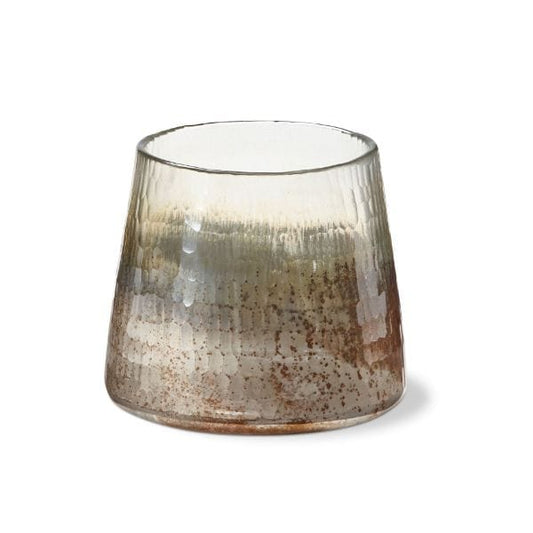 Luminous Cut Glass Pillar/Votive Holder