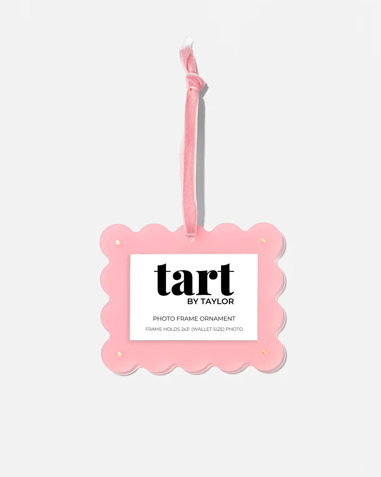 Tart by Taylor Frame Ornament - Light Pink - Holiday
