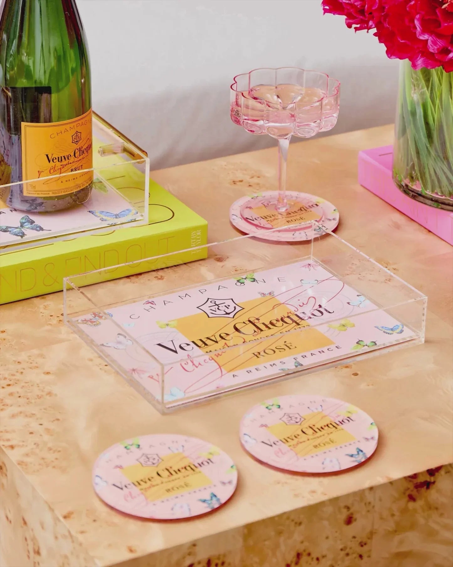 Tart by Taylor Rose Butterfly Small Acrylic Tray - Home Decor