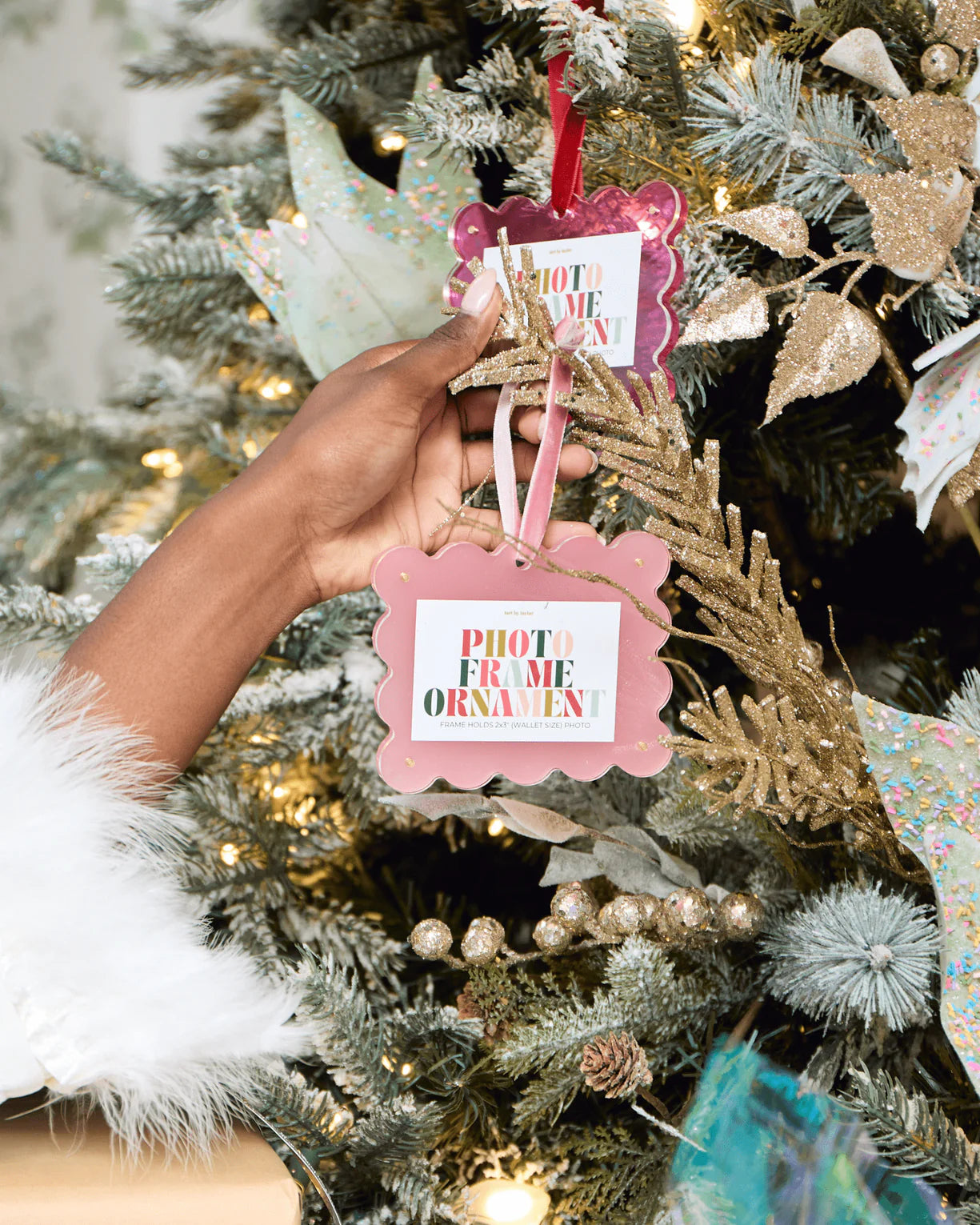 Tart by Taylor Frame Ornament - Light Pink