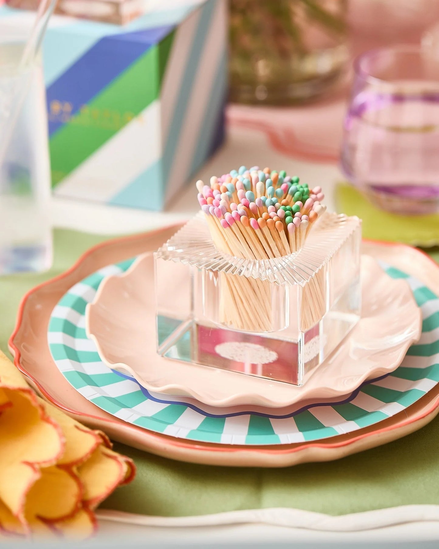 Square Acrylic Match Striker - Confetti