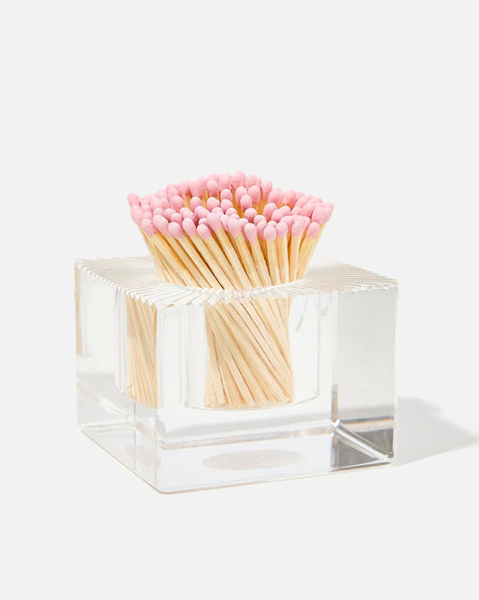 Square Acrylic Match Striker - Light Pink