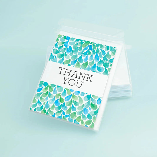 Taylor Paladino Aqua Drops Thank You Boxed Cards - Boxed Cards