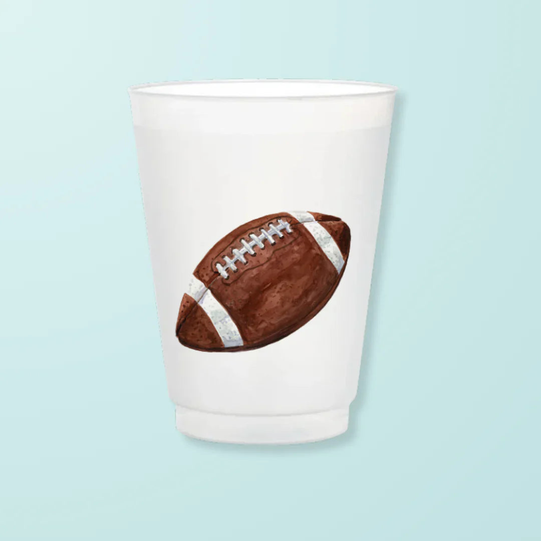 Taylor Paladino Frosted Cups - Football - Drinkware