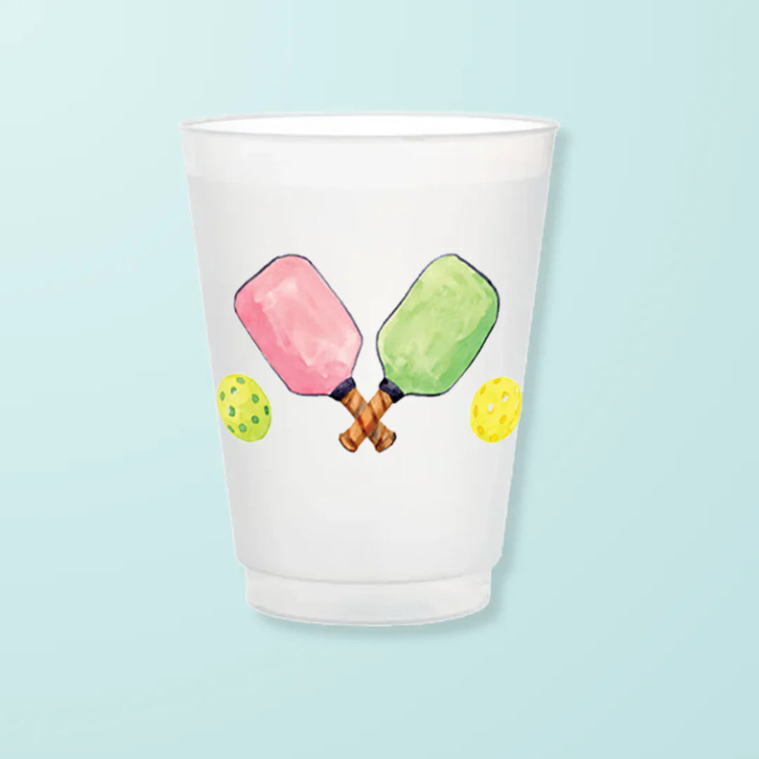 Taylor Paladino Frosted Cups - Pickleball - Drinkware
