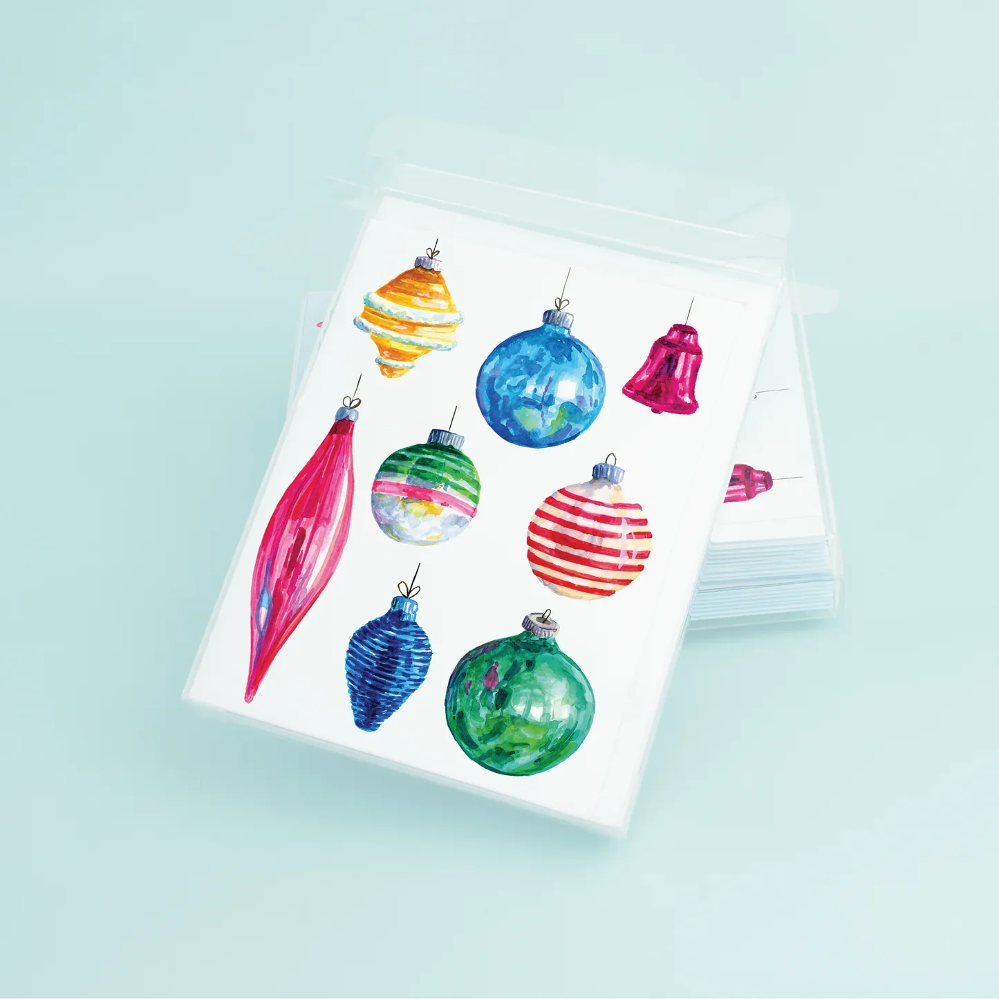 Taylor Paladino Holiday Boxed Cards - Vintage Ornaments - Holiday