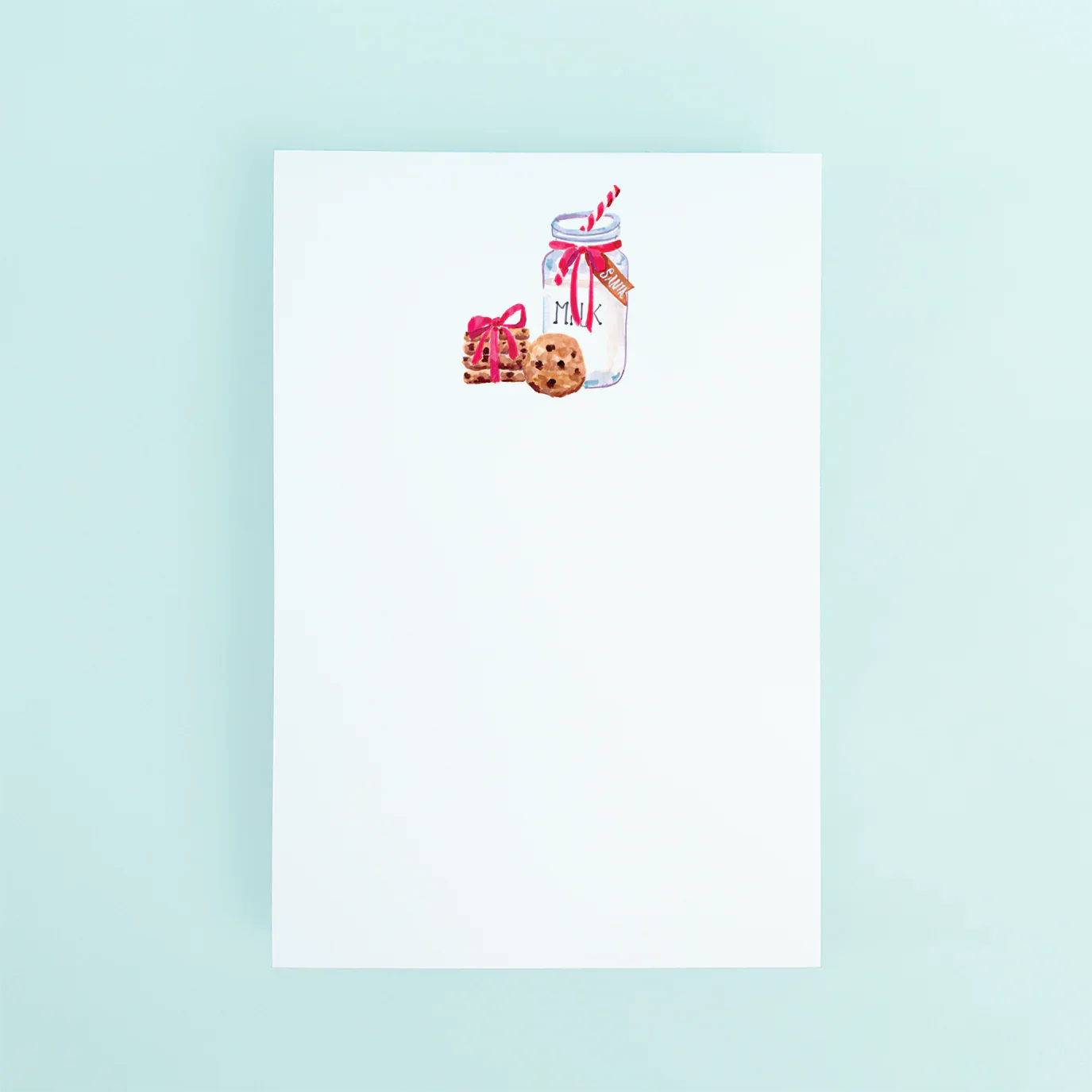 Taylor Paladino - Holiday Notepads - Milk and Cookies - Notepad
