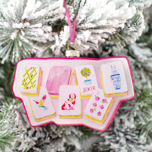Taylor Paladino Mahjong Tiles Ornament - Holiday