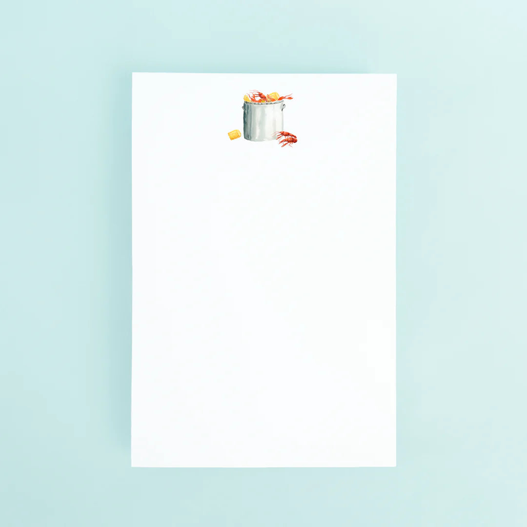 Taylor Paladino Notepad - Crawfish in Pot