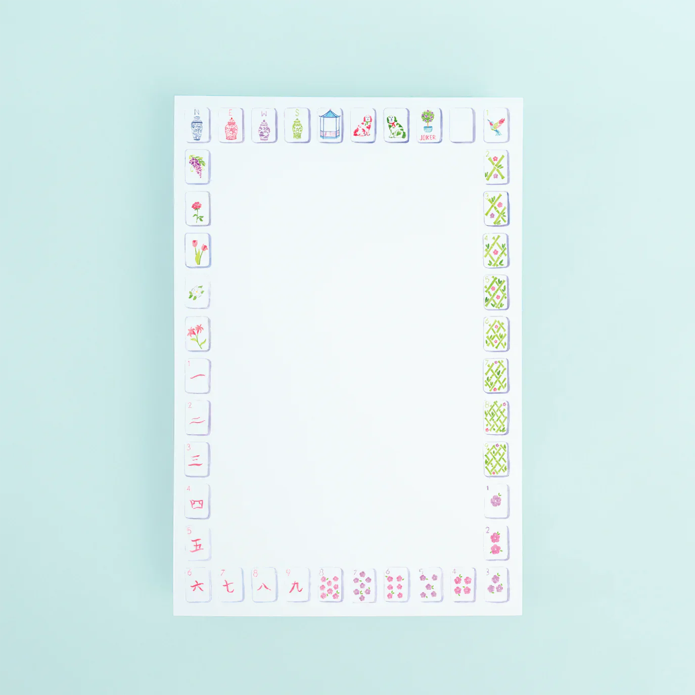 Taylor Paladino Notepad - Mahjong Tiles