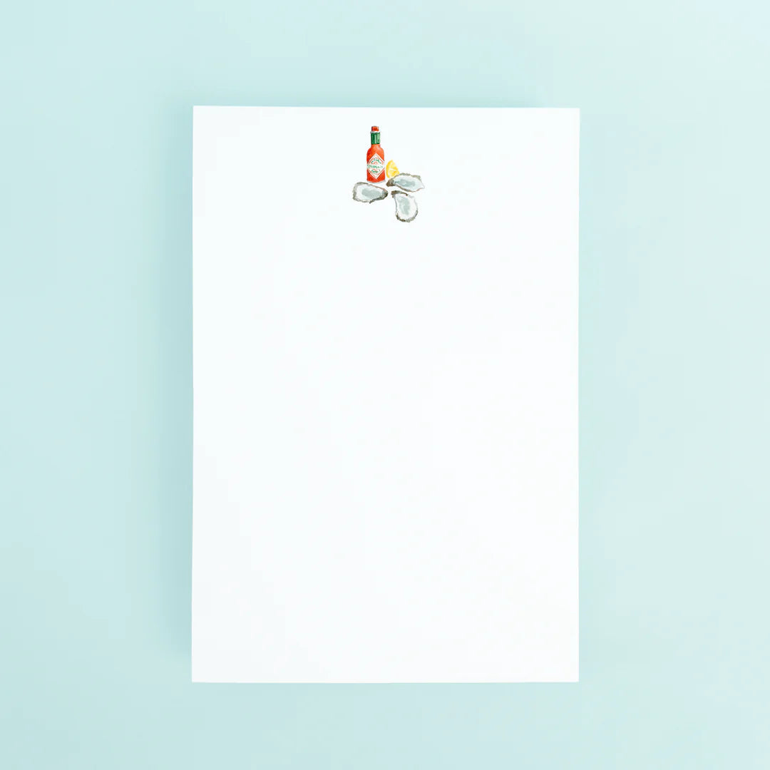 Taylor Paladino Notepad - Tobasco and Oysters