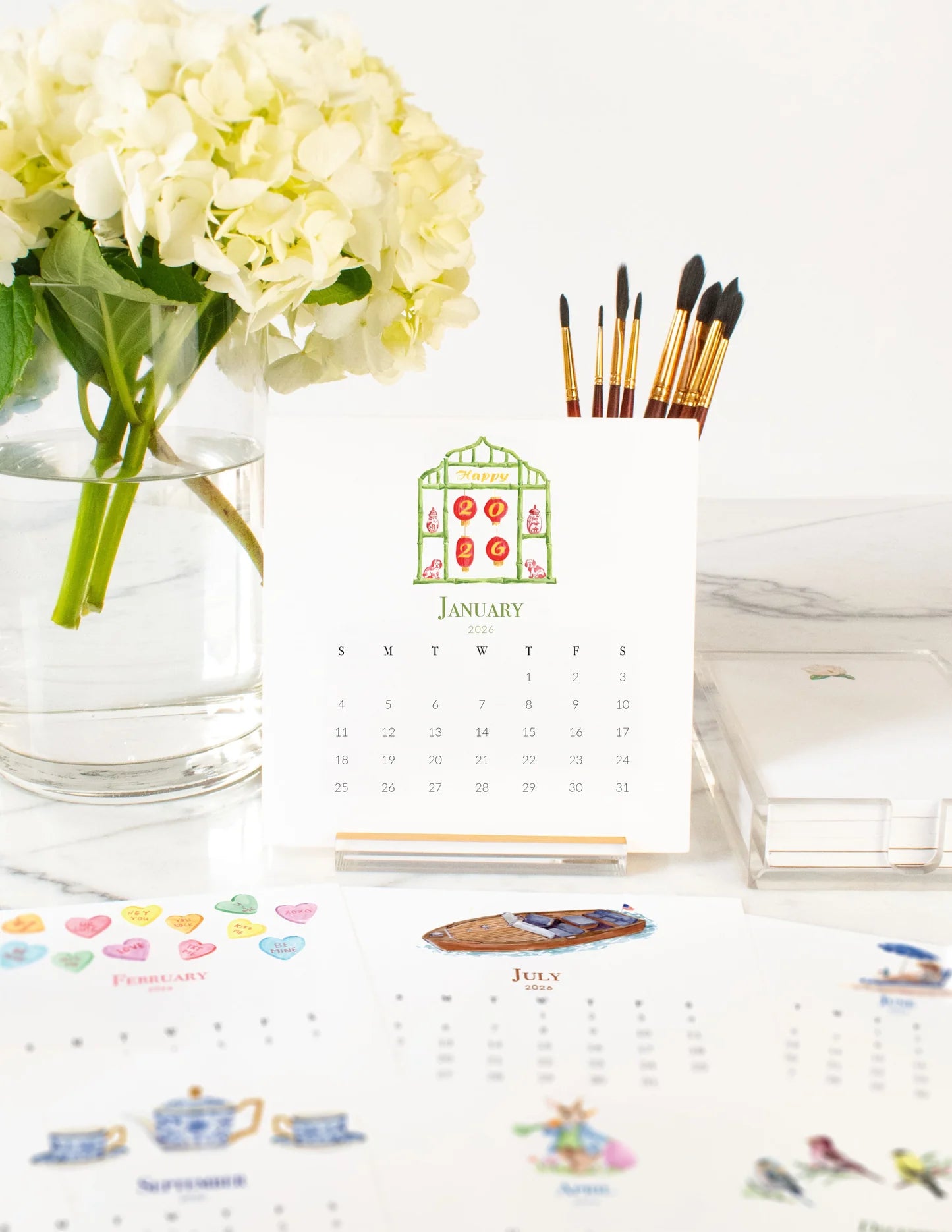 Taylor Paladino 2026 Everyday Desktop Art Calendar