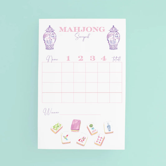 Mahjong Score Pad by Taylor Paladino