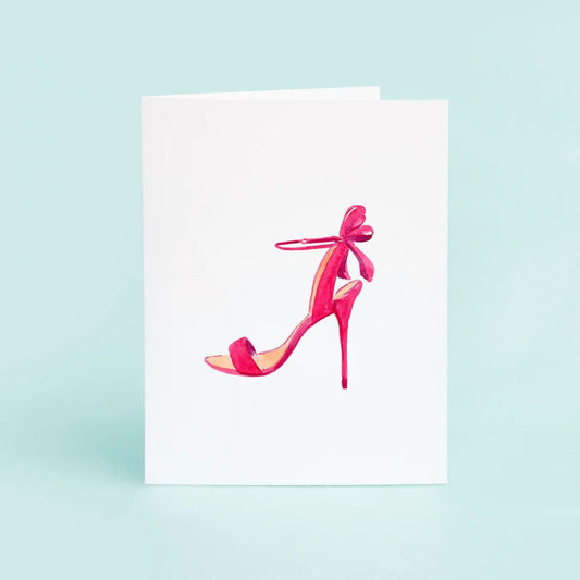 Taylor Paladino Pink Shoe Card
