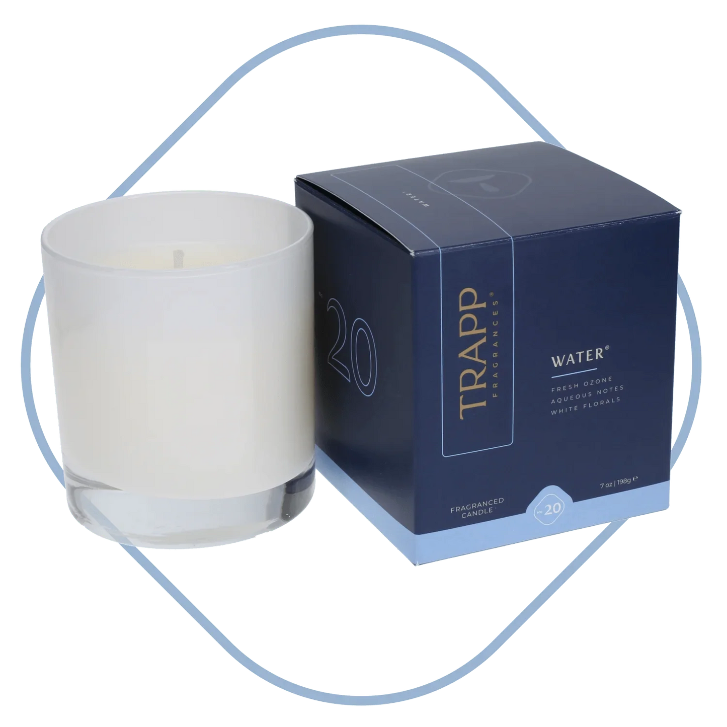 Trapp No.20 Water Signature Box Candle - Candle