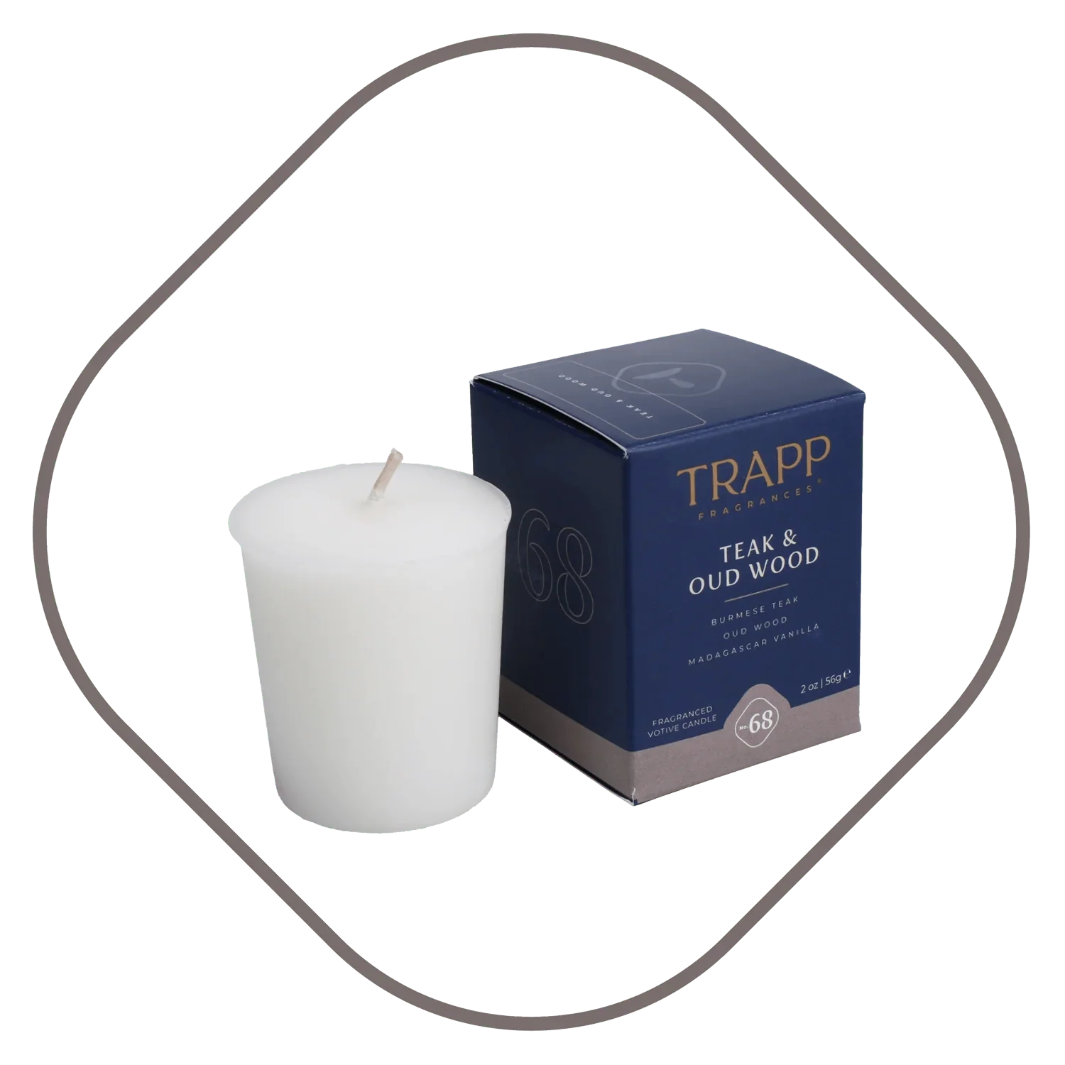 Trapp No.68 Teak and Oud Wood Votive Candle - Candle