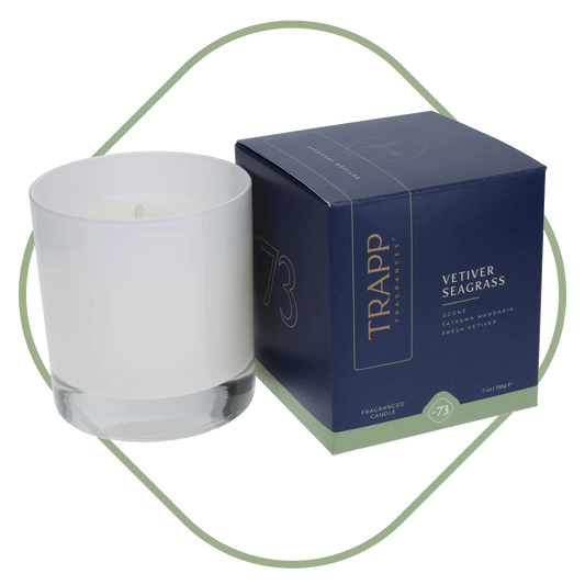 Trapp No.73 Vetiver Seagrass Signature Box Candle - Candle