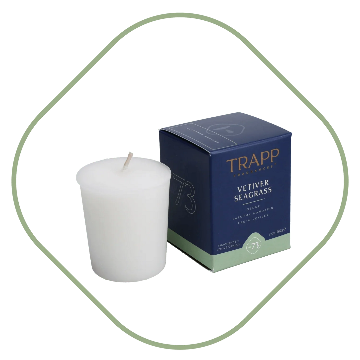 Trapp No.73 Vetiver Seagrass Votive Candle - Candle