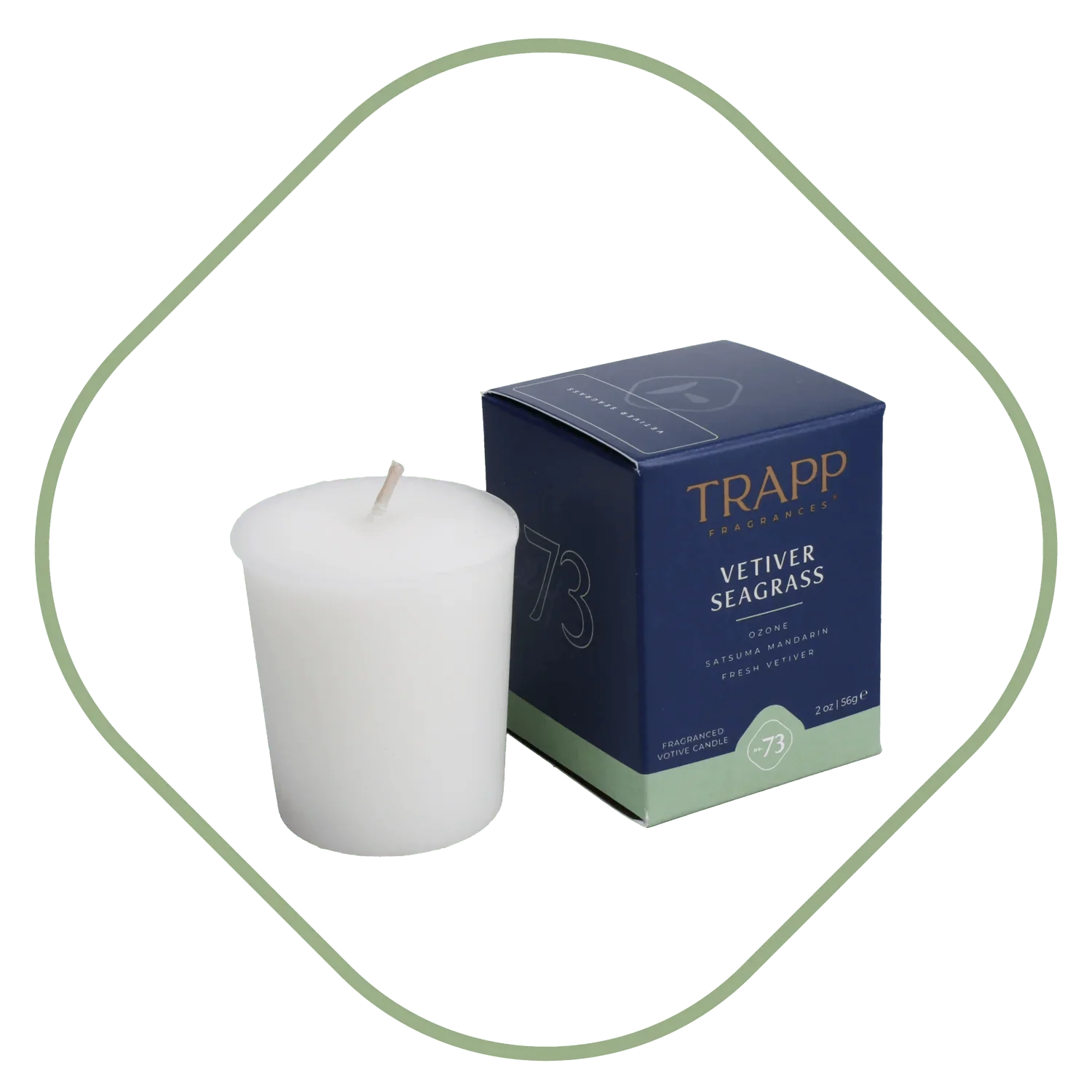 Trapp No.73 Vetiver Seagrass Votive Candle - Candle