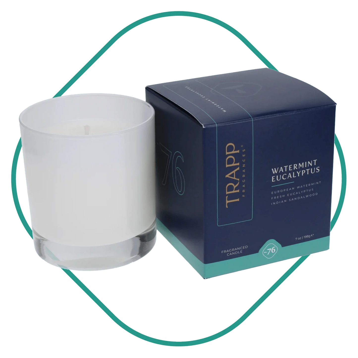Trapp No.76 Watermint Eucalyptus Signature Box Candle - Candle
