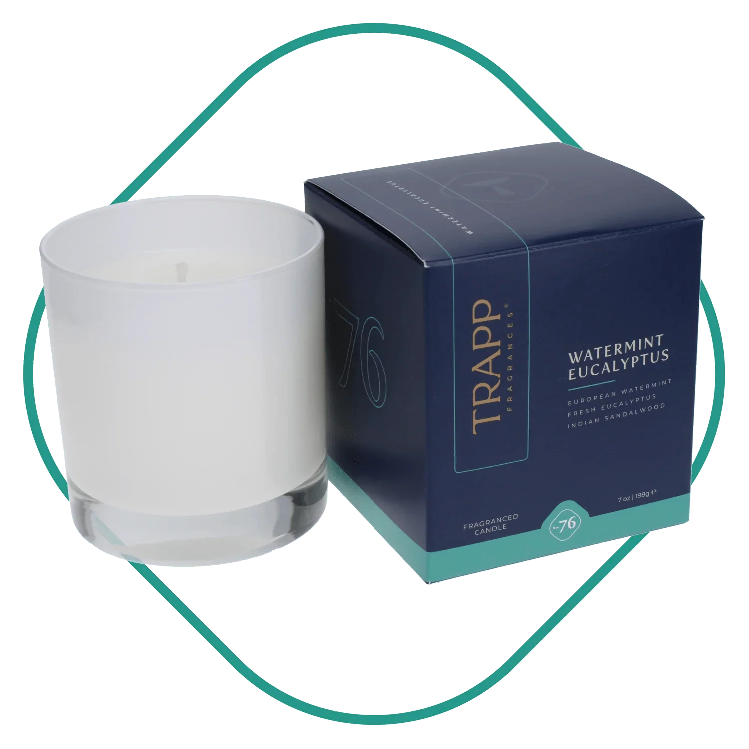 Trapp No.76 Watermint Eucalyptus Signature Box Candle - Candle