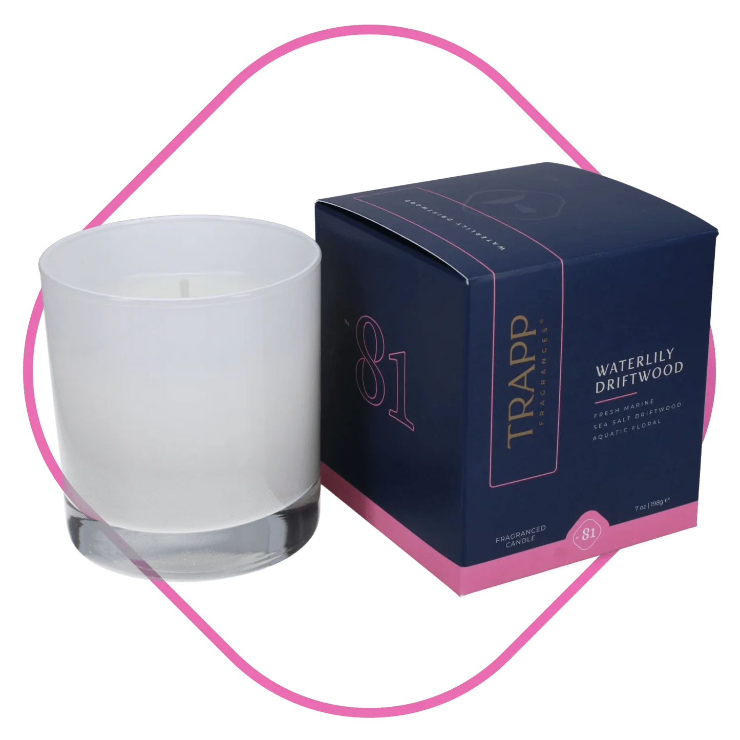 Trapp No.81 Waterlily Driftwood Signature Box Candle - Candle