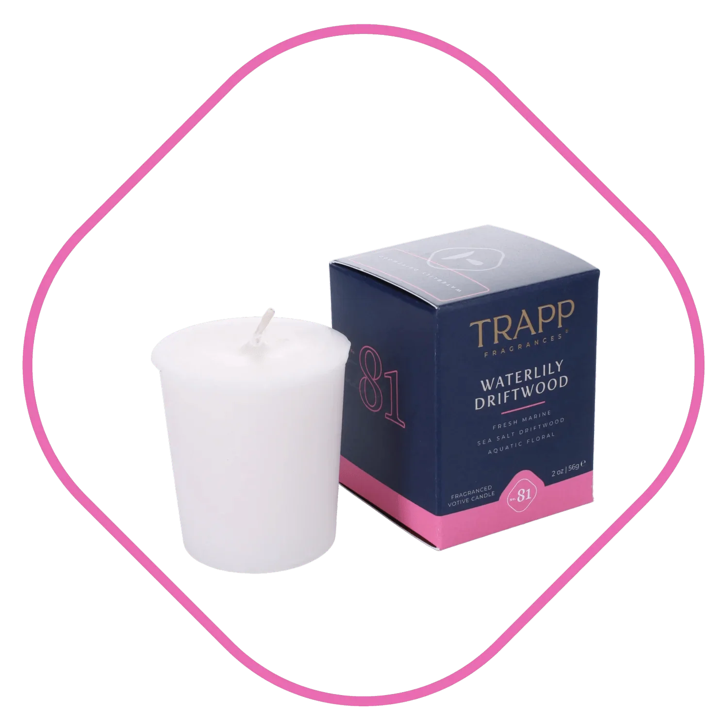 Trapp No.81 Waterlily Driftwood Votive Candle - Thumbnail 5