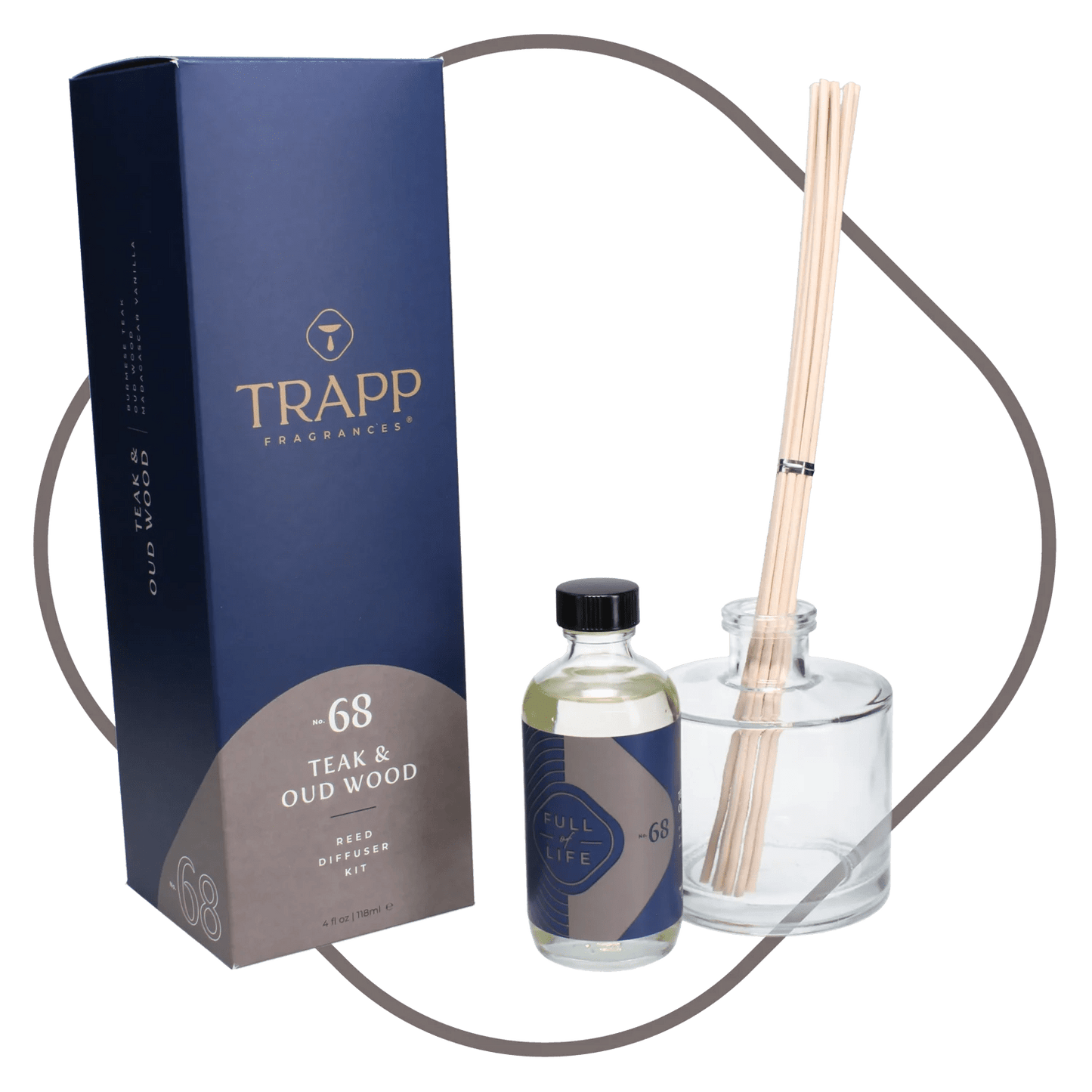 Trapp No. 68 Teak and Oud Wood Reed Diffuser