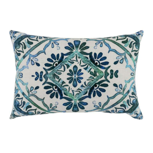 Ashton 14"x20" Pillow- Blue/White