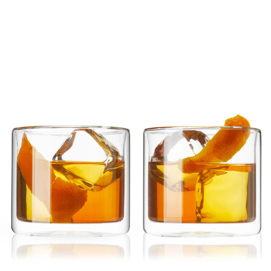 Double Walled Old Fashioned Glasses - Set of 2