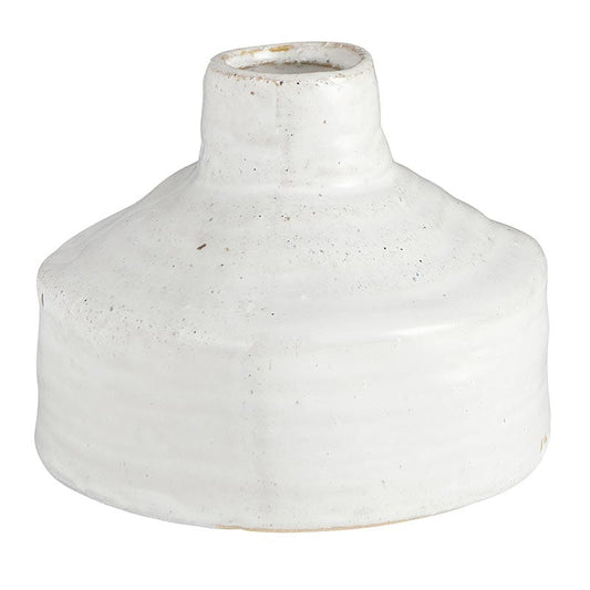 Wide Top Organic Ceramic Vase - Home Decor