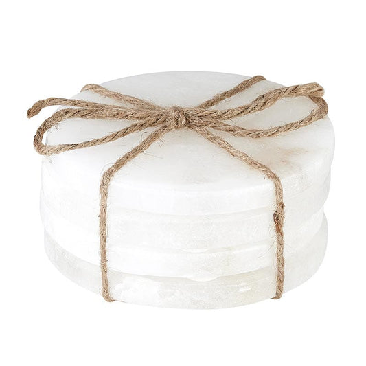 Alabaster Coasters- set of 4
